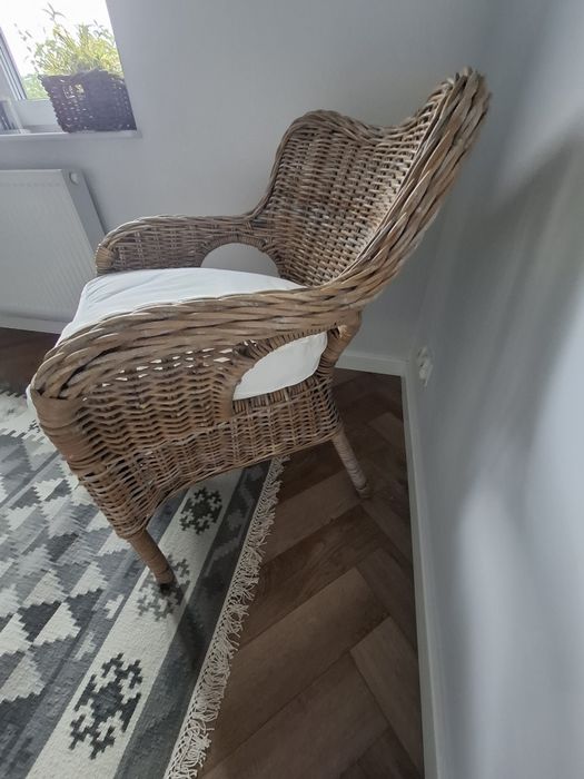 Fotel Byholma Ikea rattan rarytas