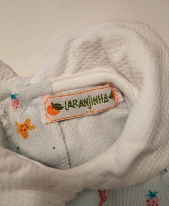 Macacão Laranjinha Novo - 3/6 meses