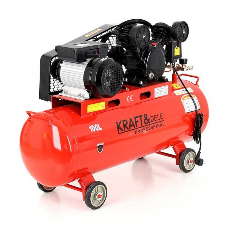 Kompresor olejowy sprężarka 100L 2tłoki 3,8KM 480l/min 230V KD402 NOWY