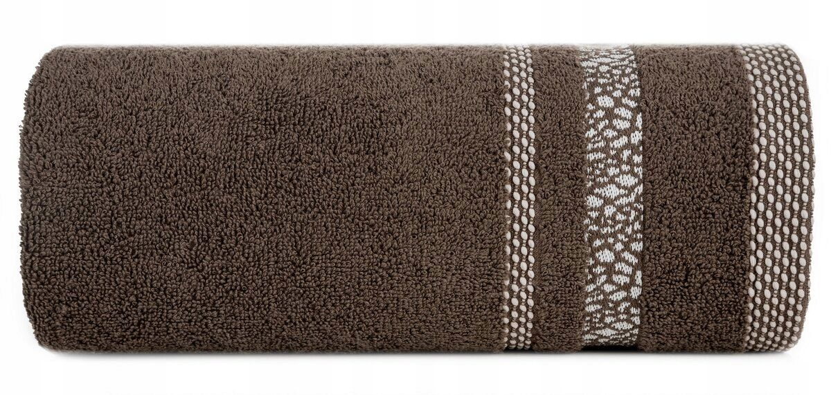 Ręcznik Tessa 30x50 brązowy frotte 500g/m2