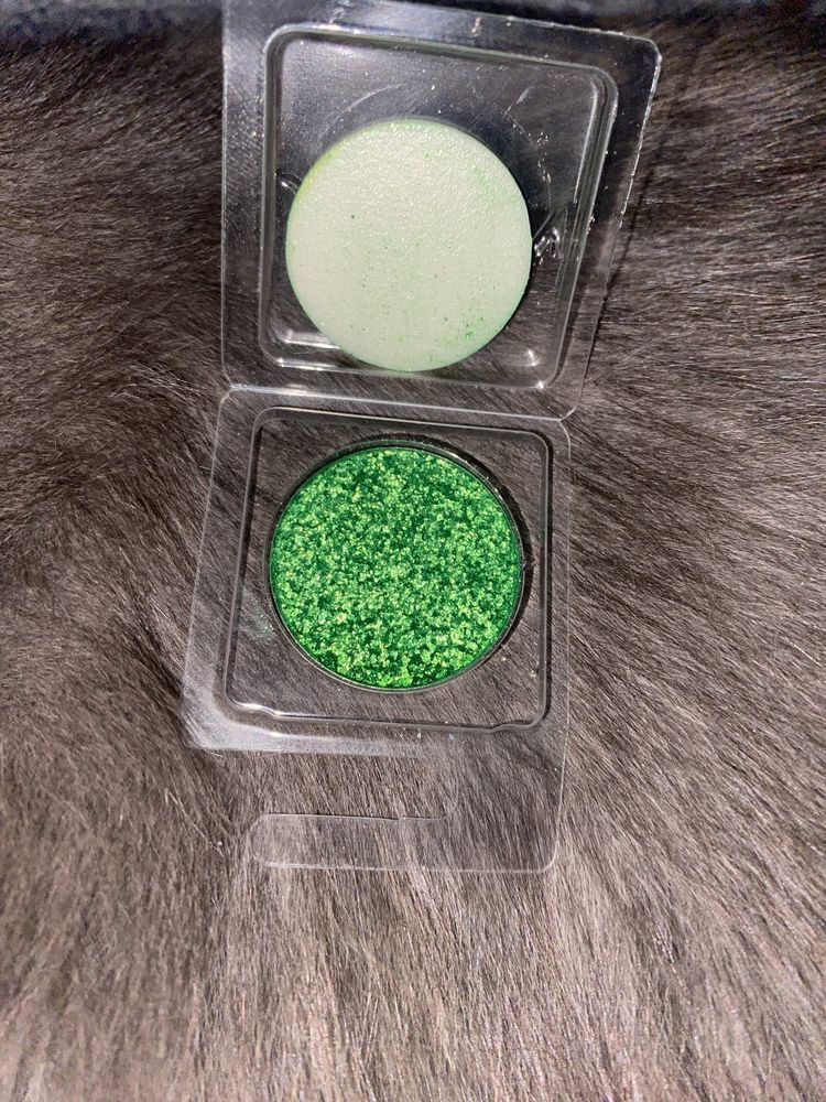 Zielone cienie z glamshopu zestaw