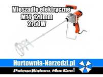 Mieszadło elektryczne M14 120mm 2750W  mieszadło do zapraw farb kleju