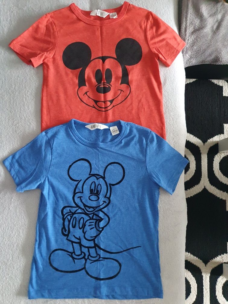 Koszulki bluzki t-shirt miki disney h&m 110/116