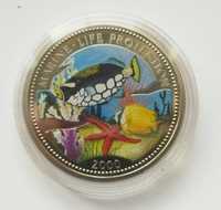 Moneta kolekcjonerska 5 franków 2000 - ochrona życia morskiego, Kongo