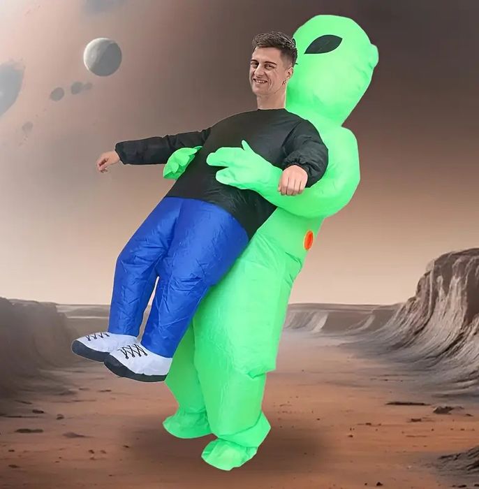 Надувний костюм прибульця, інопланетянина. Хелловін. Косплей. Реквізит