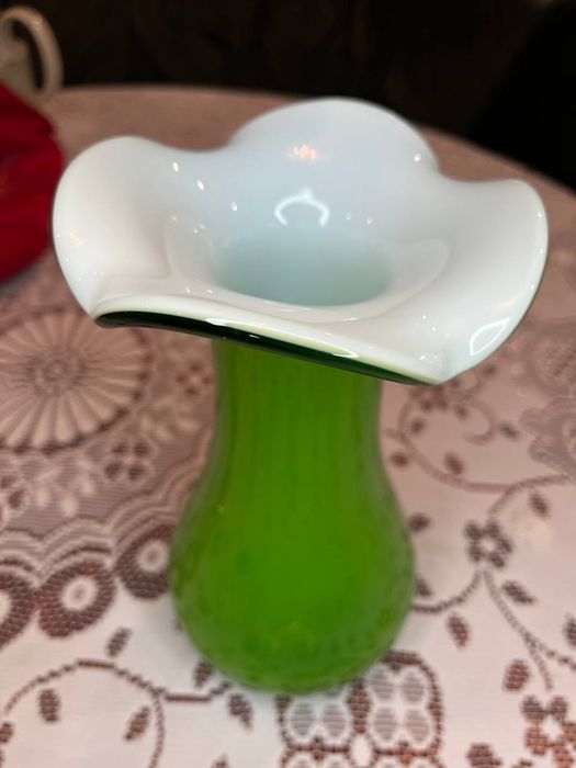 Гутне скло | ваза | цукерниця | конфетница