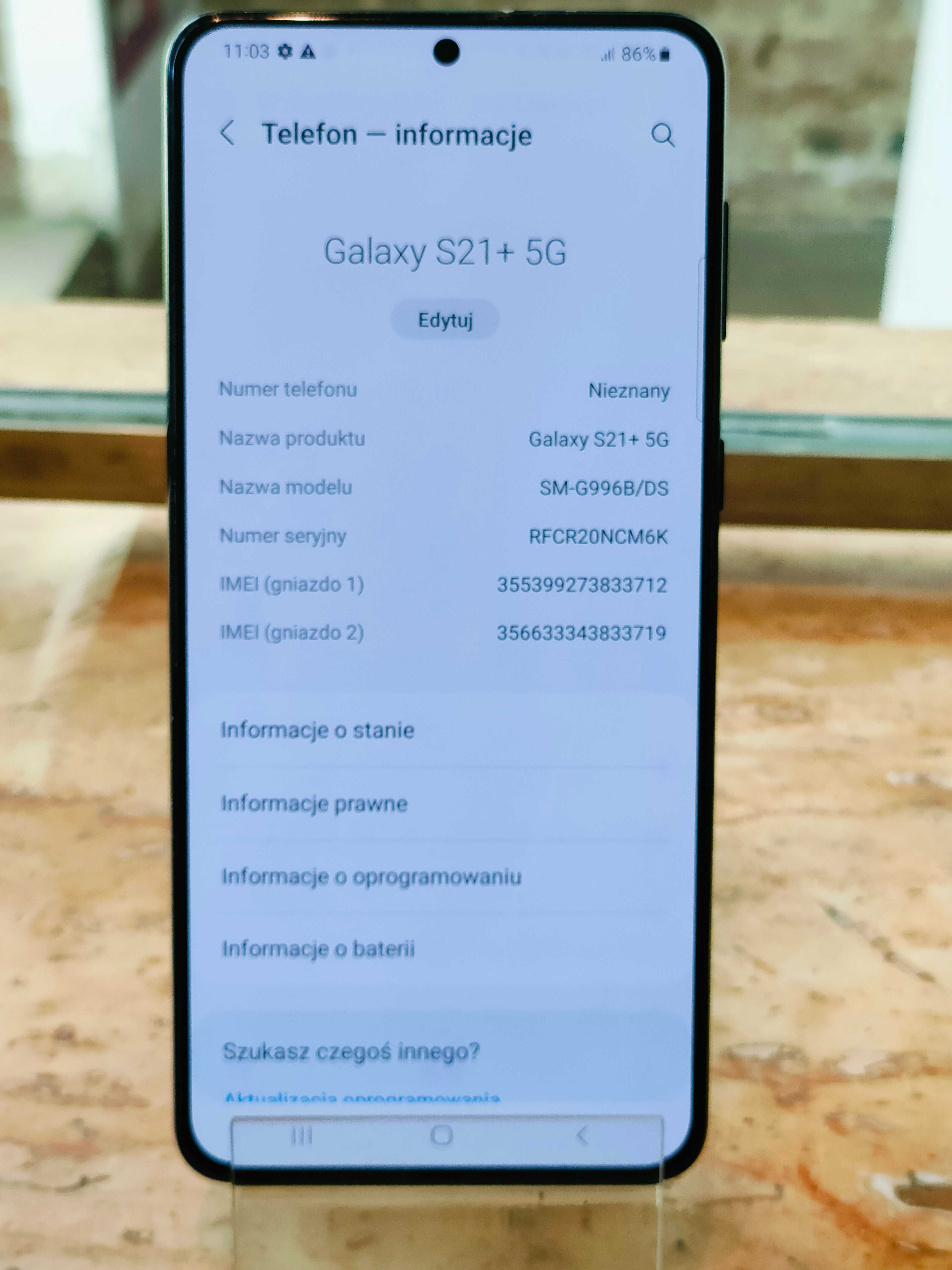 1381/24 Samsung Galaxy S21+ 5G 8gb / 256gb