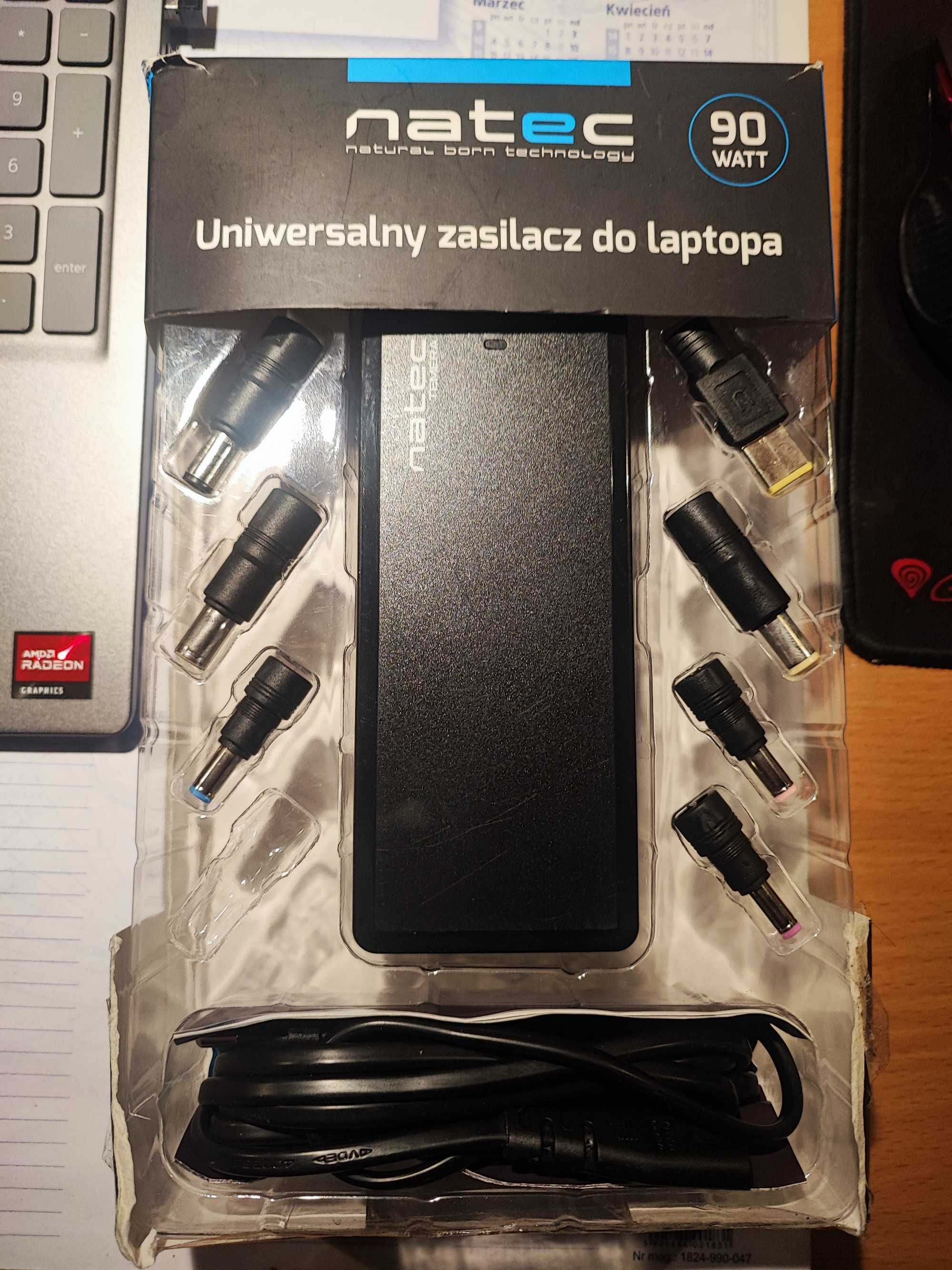 Uniwersalny zasilacz do laptopa NATEC TEMERA 90 WATT