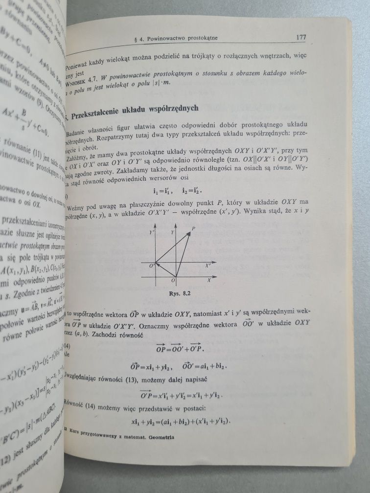 Kurs przygotowawczy z matematyki na wyższe uczelnie - Geometria