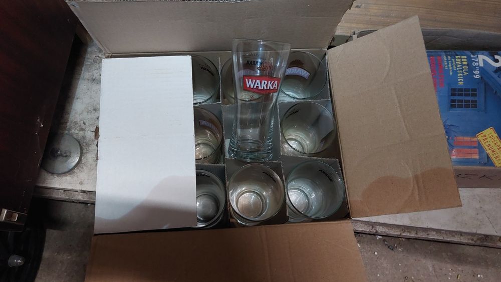 Warka szklanki pokale 36x0,5 24x0,3