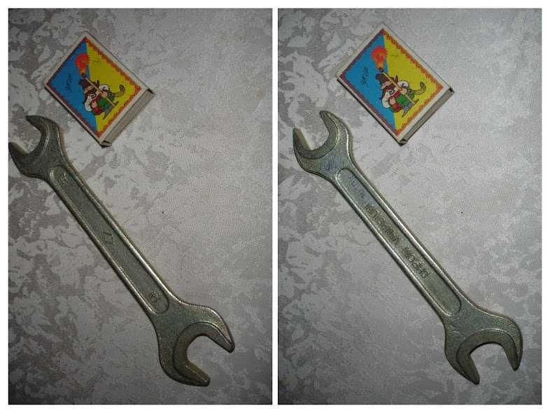 КЛЮЧІ 17 х 19 - гайковий ріжковий і накидний шарнірний. НОВІ. РАРИТЕТ.