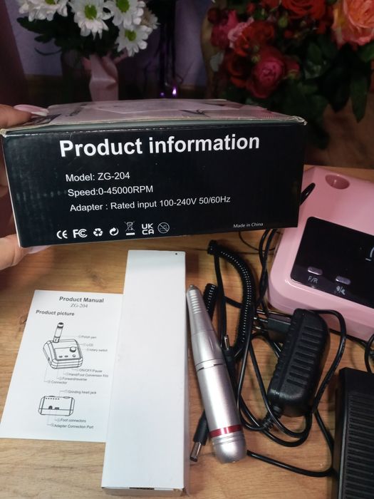 Фрейзер для нігтів 45000 об/хв з Led дисплеєм