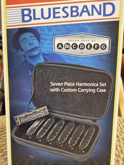 Hohner Blues Band zestaw 7 harmonijek + FUTERAŁ BluesBand harmonijka