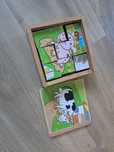 Oddam za darmo drewniane puzzle klocki