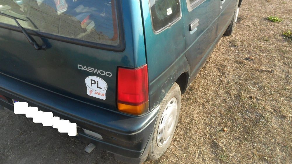 Daewoo tico,zielony metalik, przeznaczony na części,zielona butelka