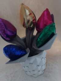 Bukiet tulipany szyte