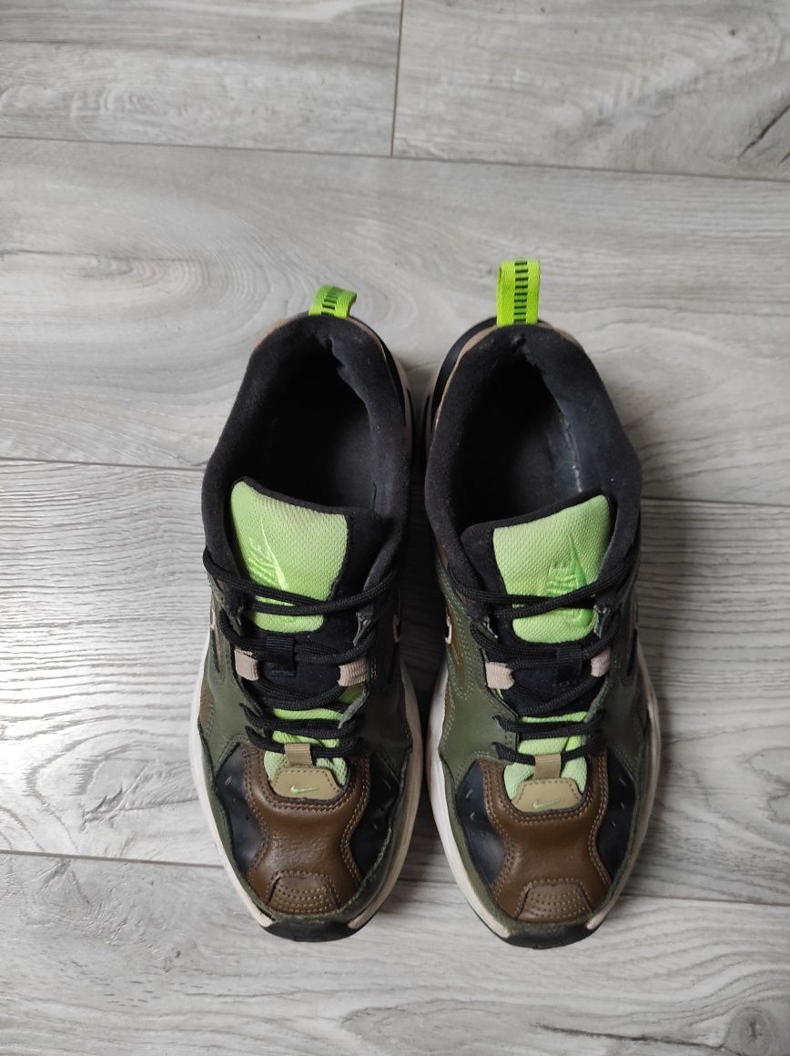 Nike m2k tekno green zielono brązowe sneakersy