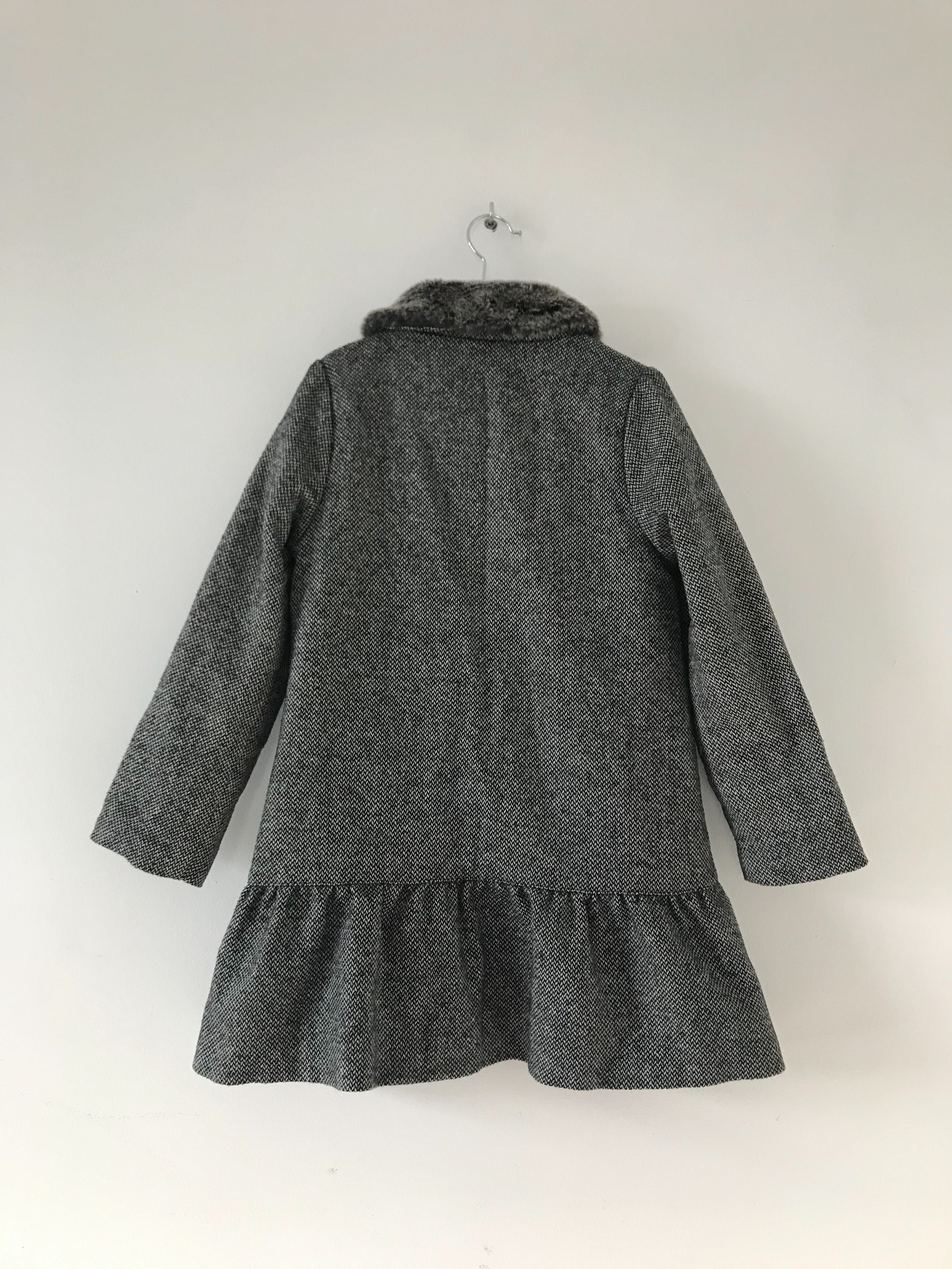 Kenzo Kids płaszczyk dziewczęcy wełna 128cm