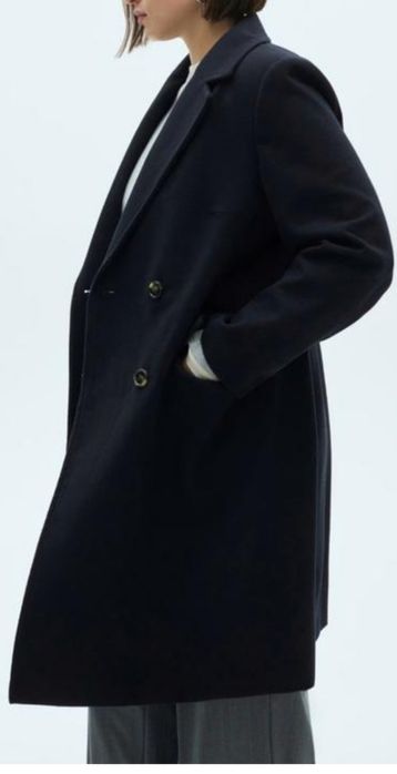 Дуже якісне і тепле пальто Zara 100% вовна
