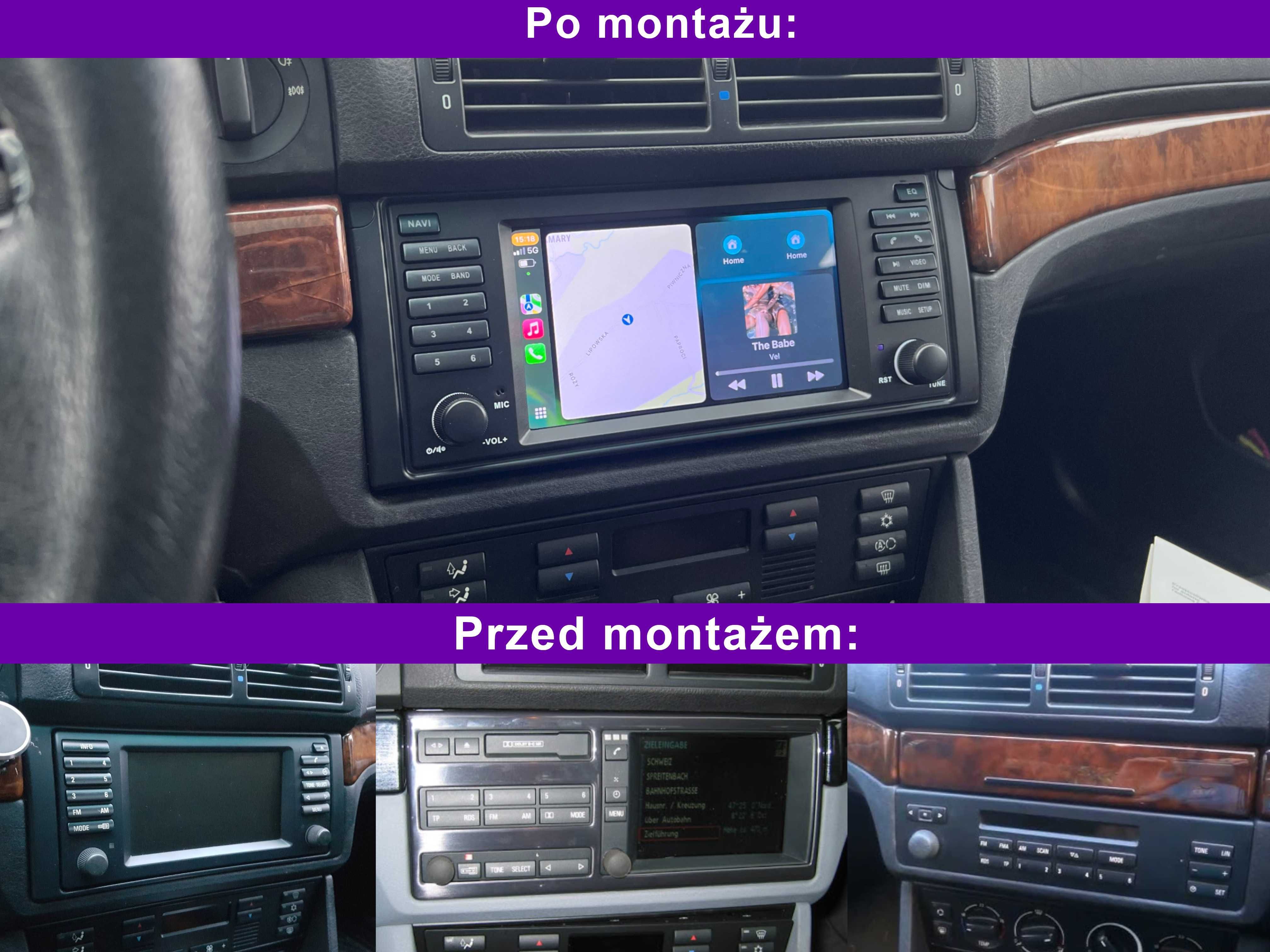 Radio Android BMW E39 / Carplay / Android Auto Wi-Fi BT
