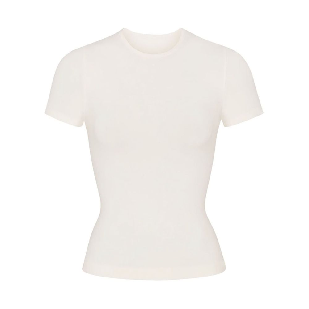Skims soft smoothing seamless t-shirt Біла Футболка Скімс США оригінал
