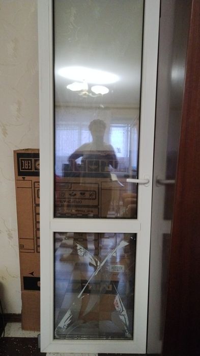 Металопластикові двері б/у.