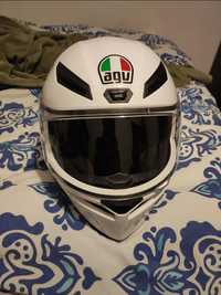 Capacete Agv S Branco K1-S