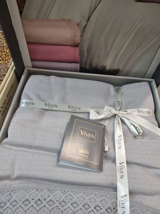 Покривала бавовняні 220х240.Туреччина.В коробці.