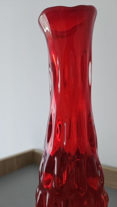 Wazon PRL szkło kolorowe