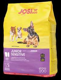 JosiDog Junior Sensitive 2x 900g plus JosiDog wołowina w sosie 4x415g