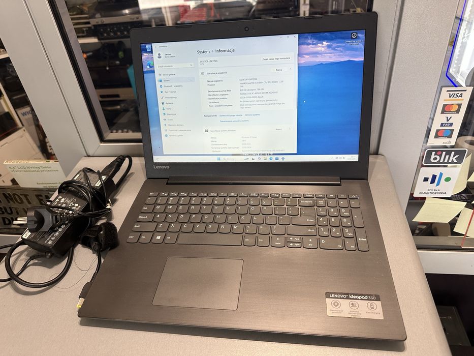 Lenovo Ideapad 330-15ich 256gb ssd 8 ram bdb stan ! Nowa bateria!