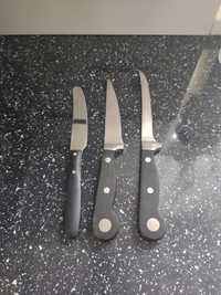Ikea czarne noże ze stali nierdzewnej