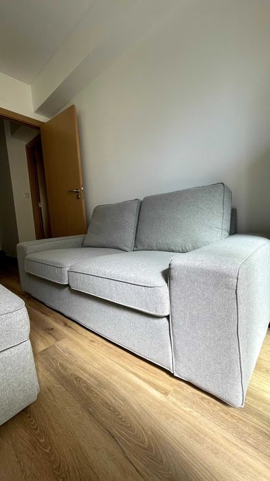 Sofá IKEA KIVIK 2 Lugares, Tibbleby Bege/Cinzento - Como Novo!