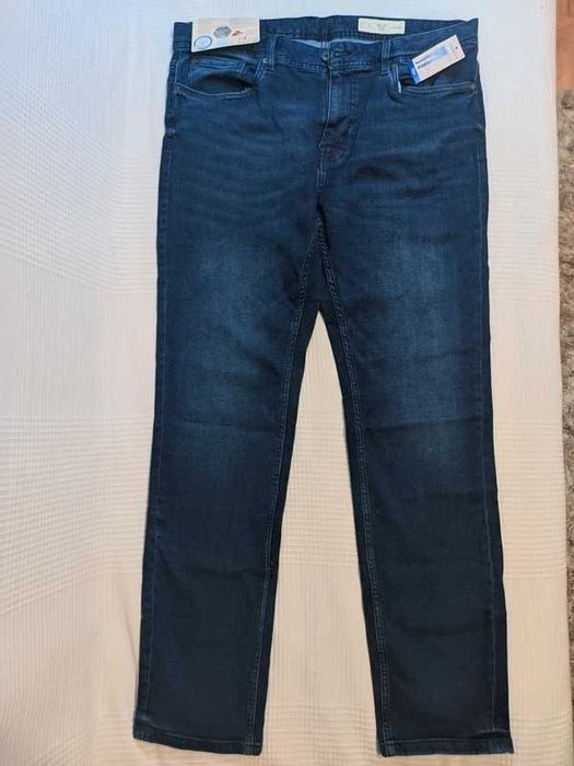 Spodnie jeansy męskie jesienne zimowe wygodne LIvergy 56