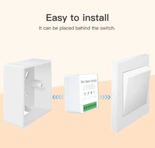 Smart-mini выключатель Aubess, 16A, WiFi