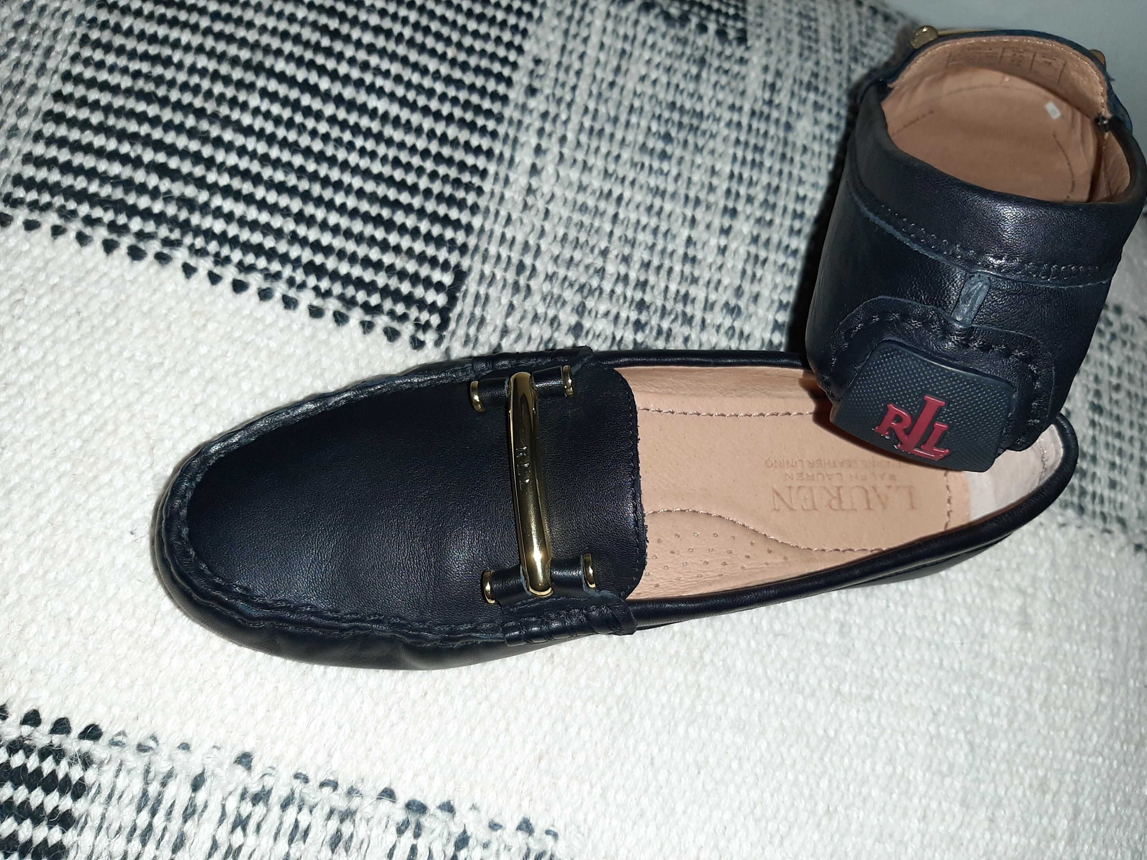 Sapatos/ mocassins todos em pele Ralph Lauren_Novos