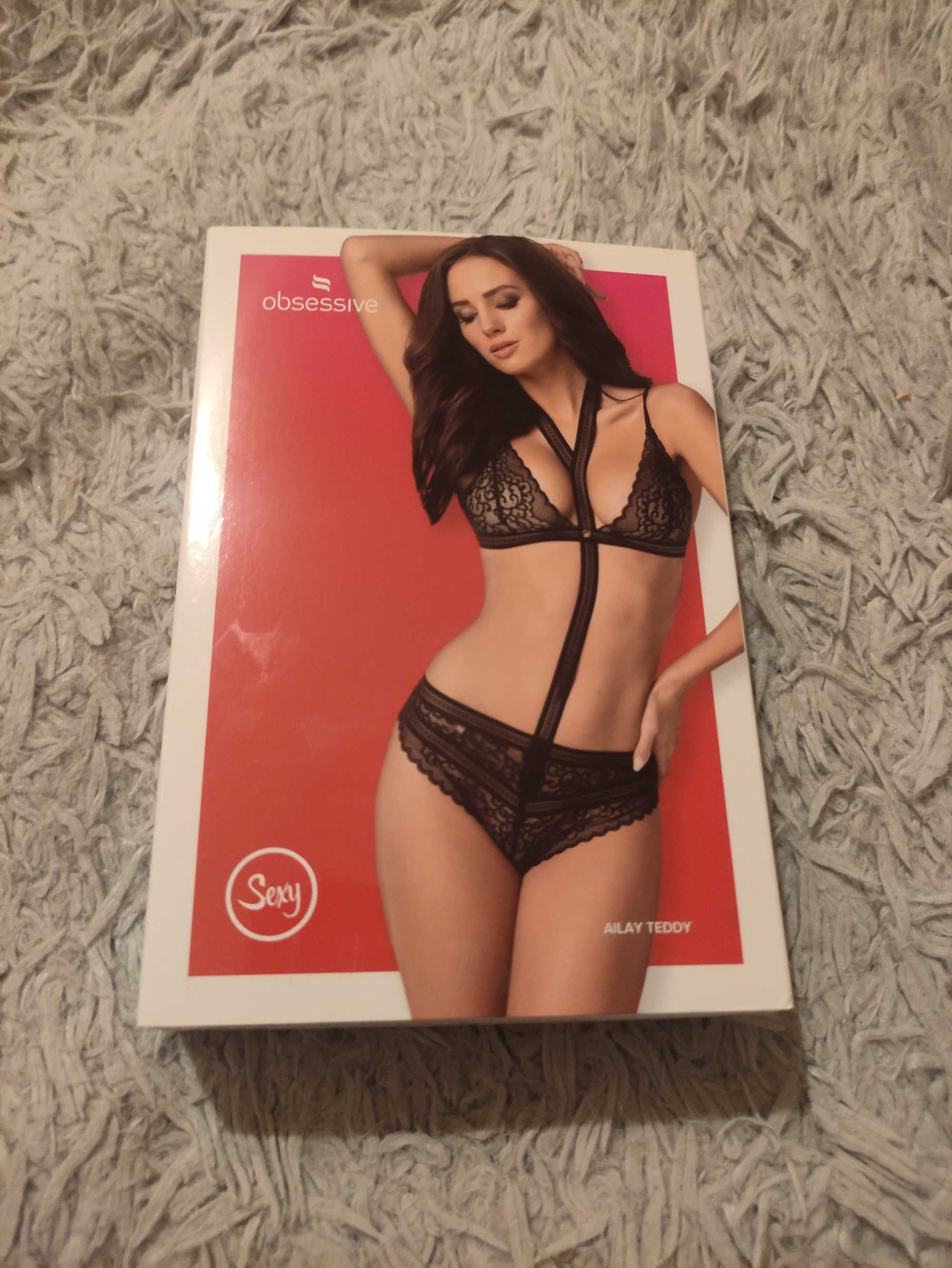 Komplet obsessive stanik majtki chocker L/XL