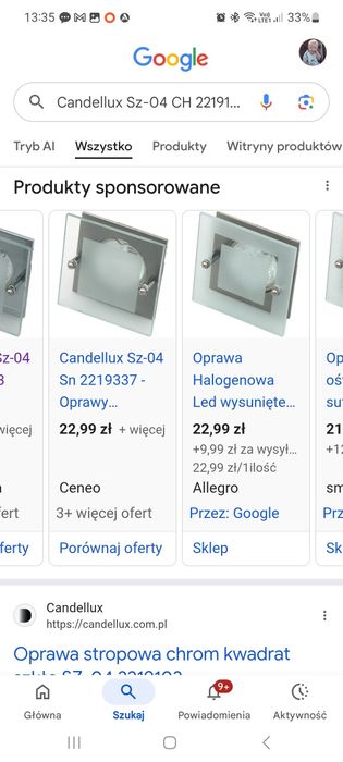 Oprawka halogenowa z szybką