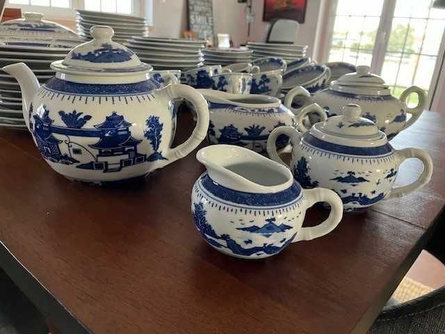 Serviço de cantão chinês, em porcelana -  vendo peças em separado