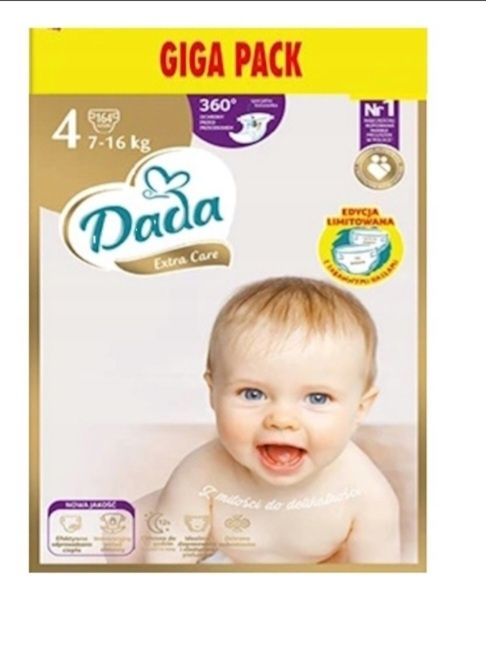Pieluchy Dada Giga Pack 4 -164 szt