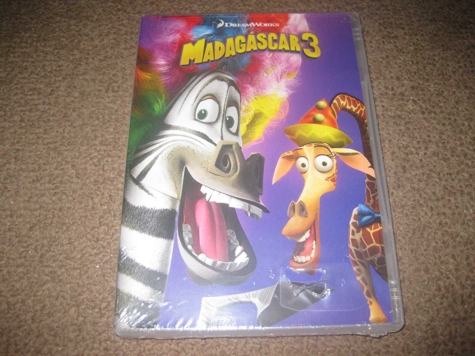 DVD "Madagáscar 3" Selado!