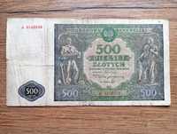 500 zł 1946  - A -  Pierwsza seria
