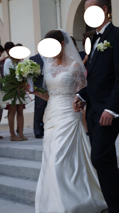 Elegancka suknia San Patrick hiszpańska ivory 36/38 okazja!!!gratisy