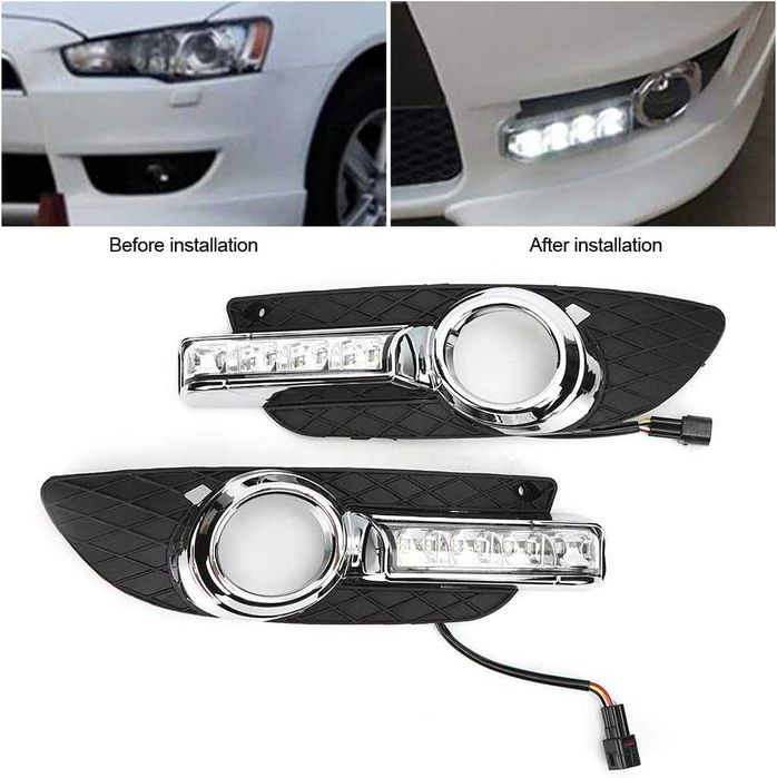 KIMISS LED DRL Денні ходові вогні для Mitsubishi Lancer 2007-2012