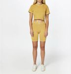 Спортивний набір комплект топ та велосипедки шорти  довтмц Reebok