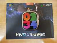 Смарт часы, смарт годинник 2023 Новинка AMOLED HW9 ULTRA Max 49 mm Bla