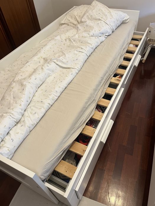 Cama Brimnes Ikea Solteiro/Dupla