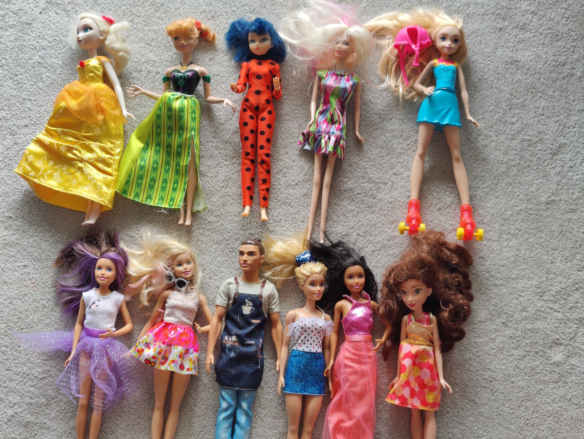 Lalki Barbie ELSA Anna Biedronka Ken