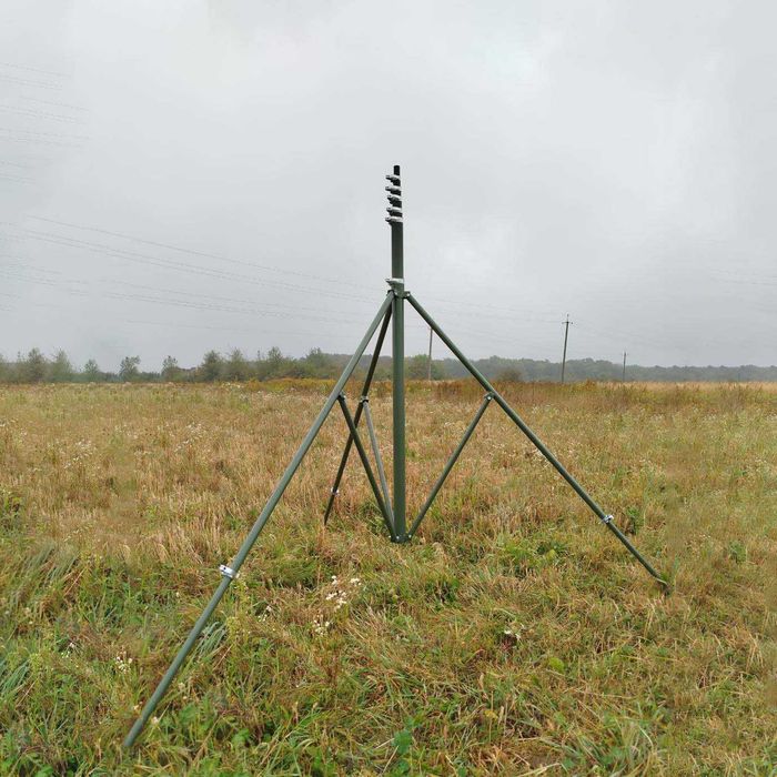 Щогла телескопічна 6 м, алюмінієва на затискних ручках