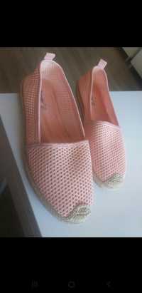 Espadryle pudrowe rozmiar 39